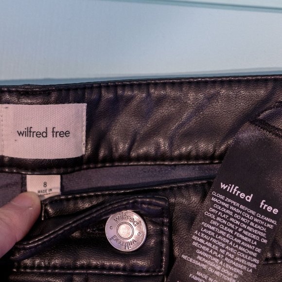 Wilfred Free Charm Pant High-waisted Vegan Leather leggings - Picture 2 of 5